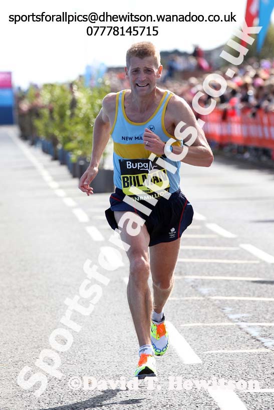 James Bulman finishing the mens 2014 BUPA Great North Run. Photo: David T. Hewitson/Sports for All Pics